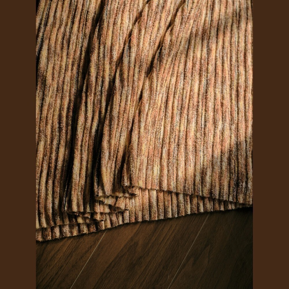 Space-Dyed Ribbed Knit Sweater Maxi Dress with Surplice V Neck - Picture 9 of 9